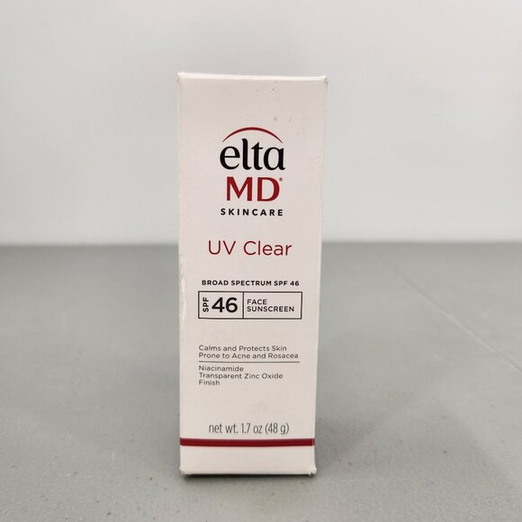 EltaMD Elta MD Skincare UV Clear Face Sunscreen SPF 46 Broad‎ Spectrum 1.7 Oz - Picture 1 of 7